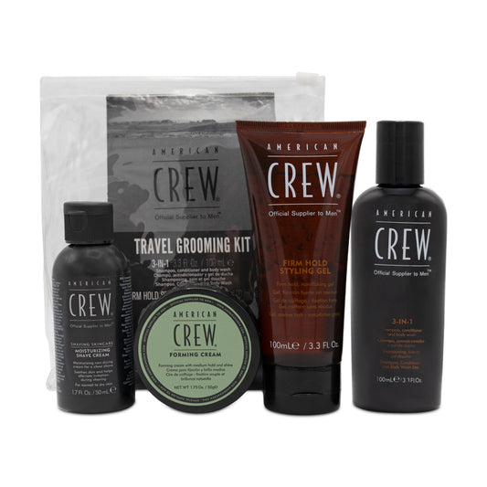 American Crew Shampoo Shaving Cream Face Cream Hair Gel Set (Blemished Box)