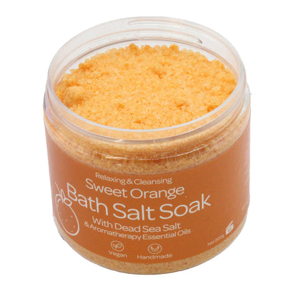 Bathable Sweet Orange Bath Bomb & Salt Soak Gift Set