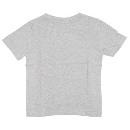 Natural History Museum London Roaring Dinosaur Grey Marl 100% Cotton Kids T-Shirt 1-2 Years