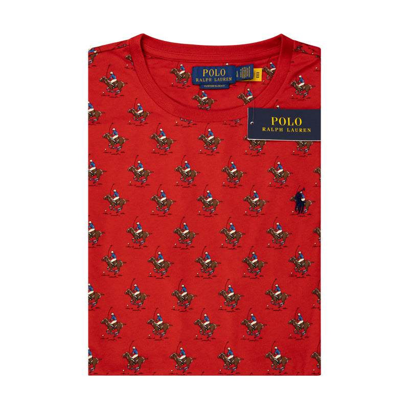 Ralph Lauren Red Slim Fit Polo | Iconic Logo Tee