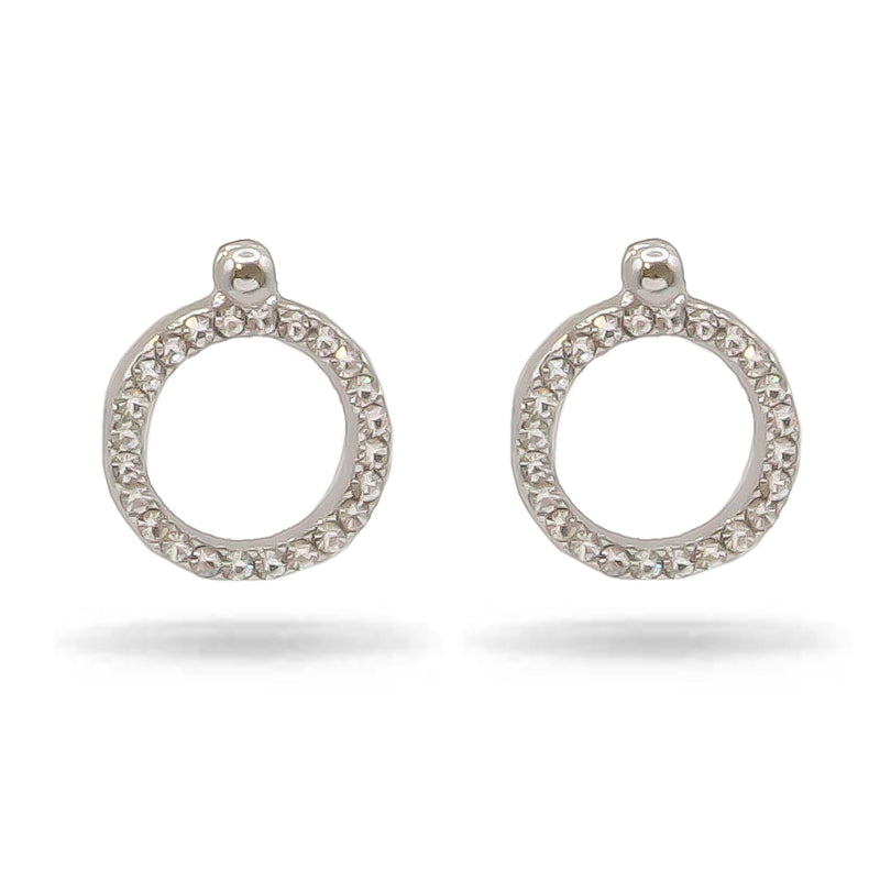 Zaza & Lilli Rhodium-Plated Glint Earrings