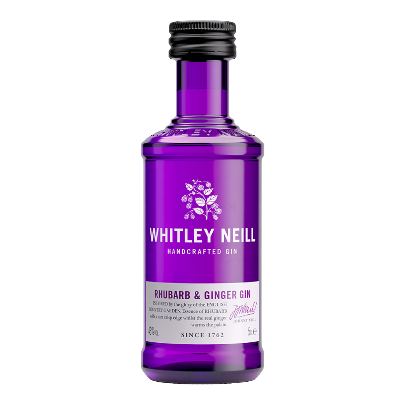 Whitley Neill Rhubarb & Ginger Gin 5cl Miniature