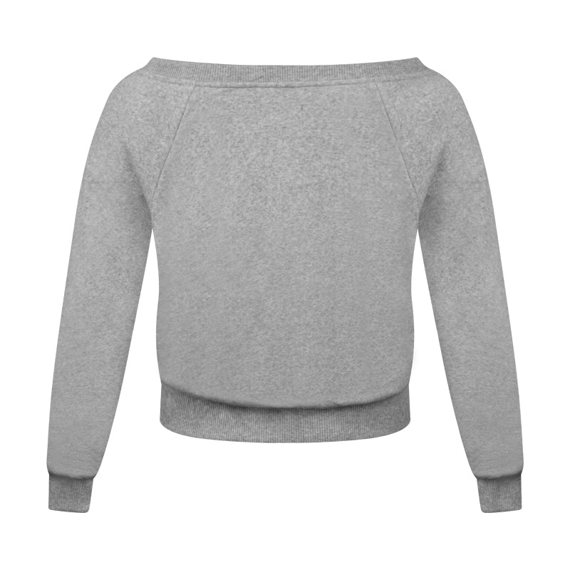 Victoria's Secret Off-Shoulder Sweatshirt | Grey