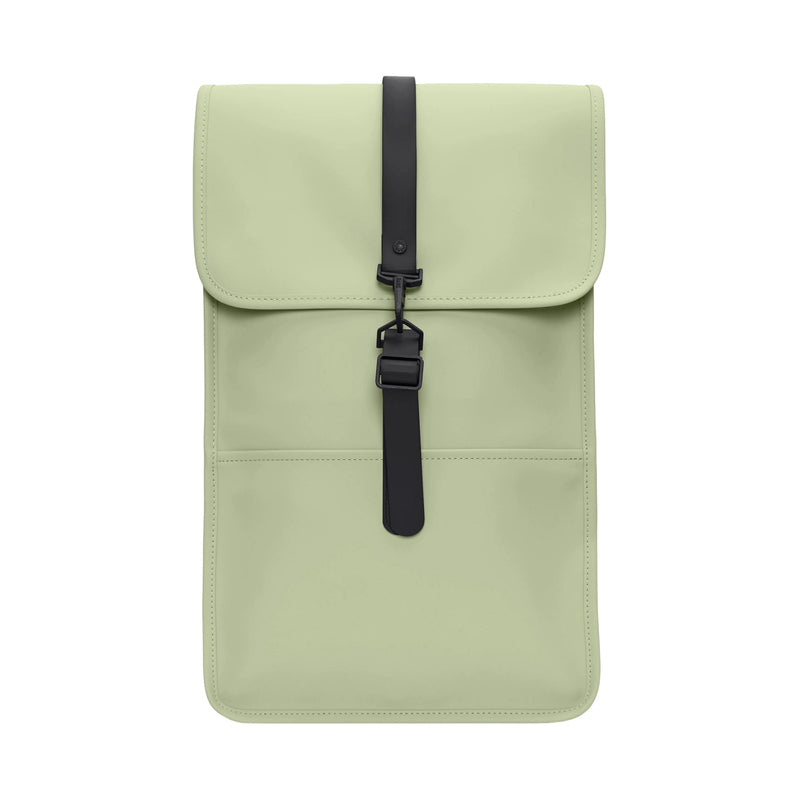 Rains Backpack W3 Waterproof Laptop Backpack Earth Green front view