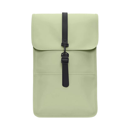 Rains Backpack W3 Waterproof Laptop Backpack Earth Green front view