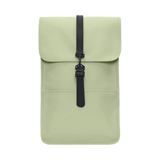 Rains Backpack W3 Waterproof Laptop Backpack Earth Green front view