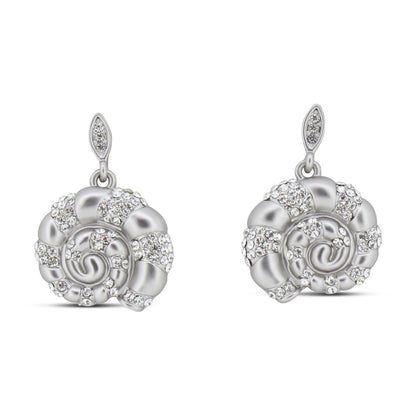 Khloelle Silver Snail Earrings LC0070811