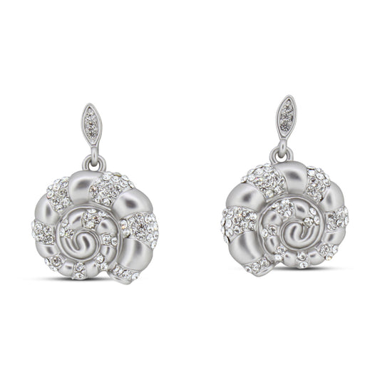 Khloelle Silver Snail Earrings LC0070811