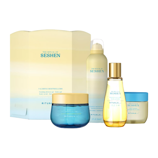 Rituals The Ritual Of Seshen 4 Caring Bestsellers Foaming Shower Gel 200ml Body Gel 200ml Body Scrub 150g & Hair & Body Mist 100ml