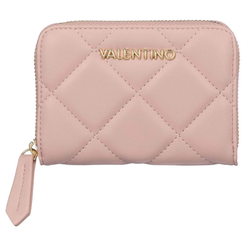 Mario Valentino Ocarina Quilted Wallet Medium Pale Pink Women's