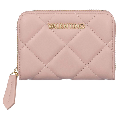 Mario Valentino Ocarina Quilted Wallet Medium Pale Pink Women's