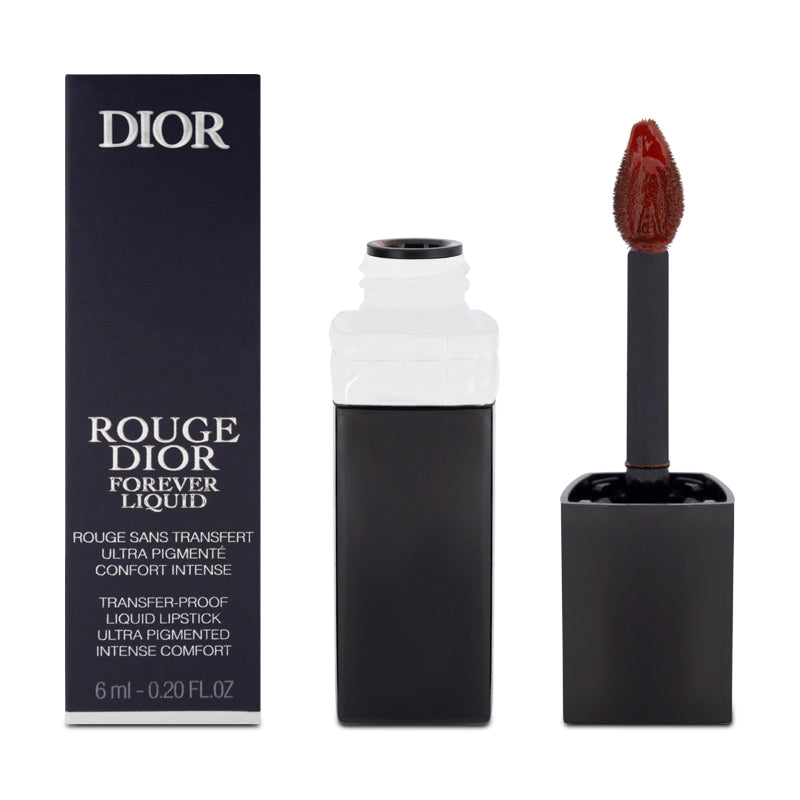 Dior Rouge Forever Red Liquid Lipstick 890 Triumphant (Blemished Box)