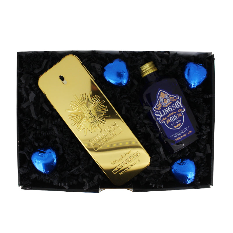Paco Rabanne 1 Million Parfum 100ml Fragrance & Gin Gift Set For Him