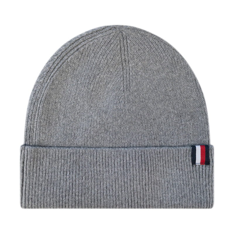 Tommy Hilfiger Uptown Wool Beanie Hat Grey One Size