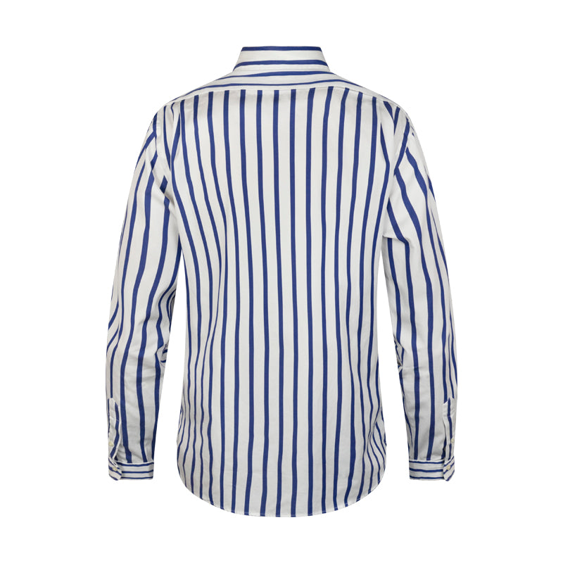 Ralph Lauren Polo Custom Fit Blue & White Stripe Shirt