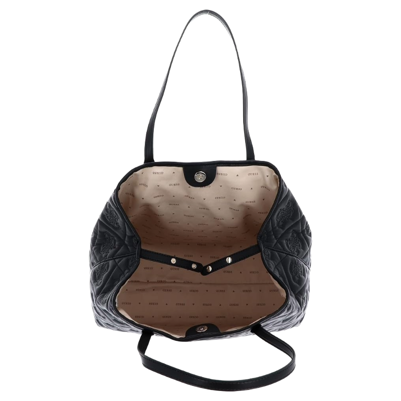 Guess Vikky II Women's Shopper Bag Black Logo & Utensil Bag