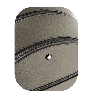 Montblanc Sartorial Leather 3 Compartment Backpack Bag Mastic Brown