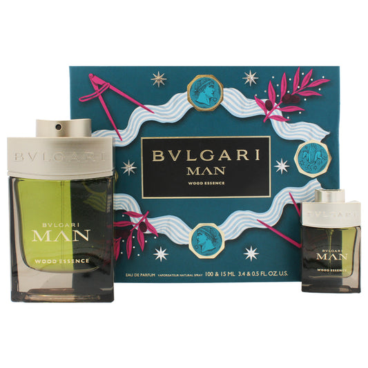 Bvlgari Man Wood Essence 100ml Eau De Parfum Gift Set