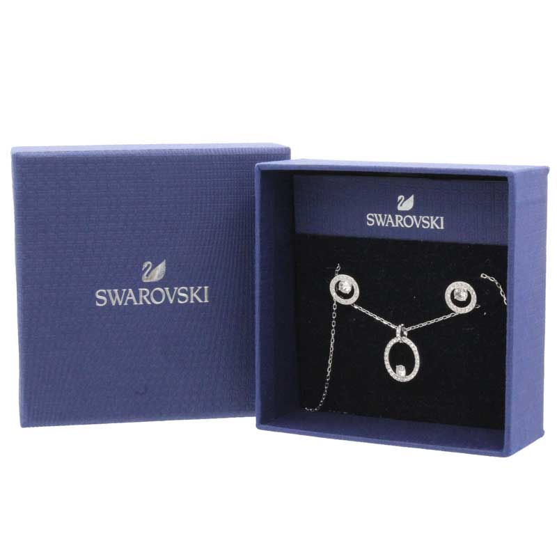 Swarovski Creativity Circle Necklace And Earrings Set