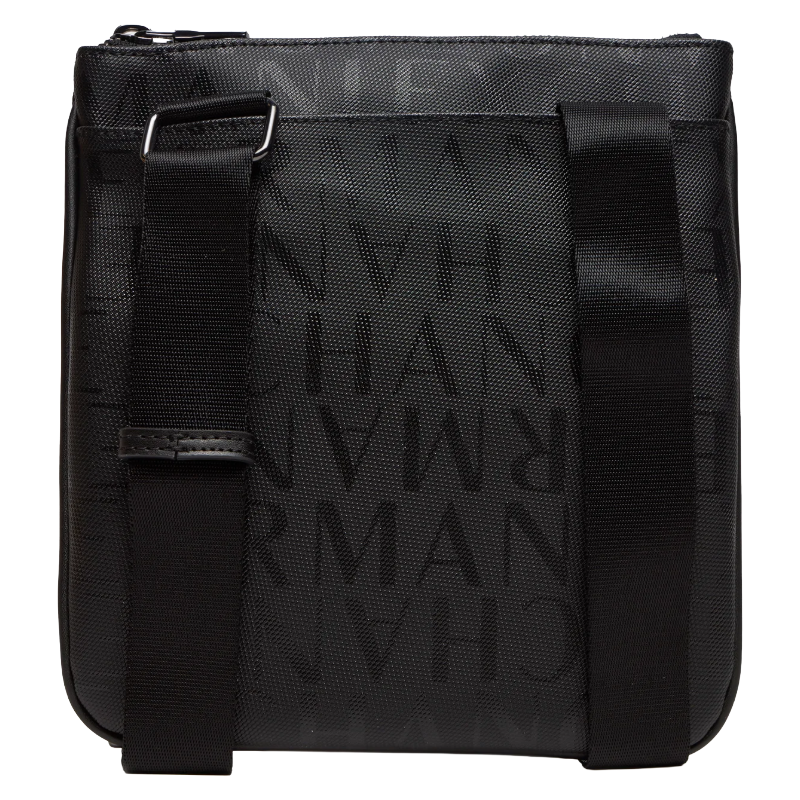 Armani Exchange Flat Crossbody Handbag Messenger Bag Black CC831 