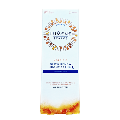 Lumene Nordic-C Glow Renew Night Serum 30ml (Blemished Box)