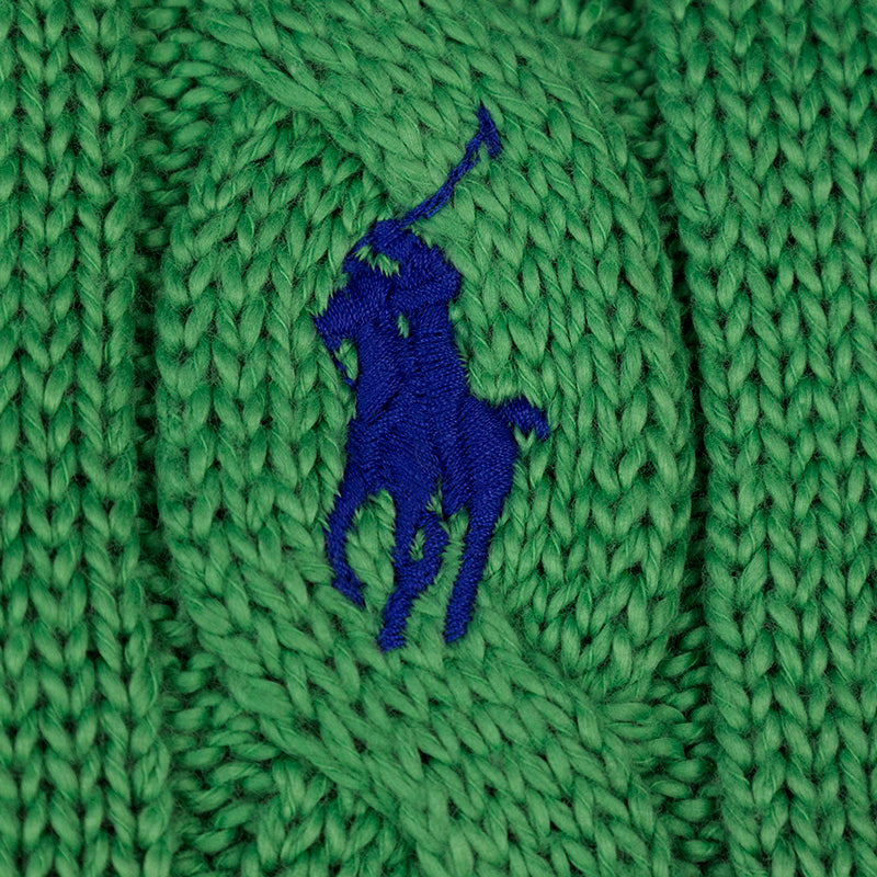 Ralph Lauren Polo Cable Knit Jumper Green