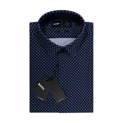Hugo Boss P Hank S Kent Men's Slim Fit Shirt Dark Blue