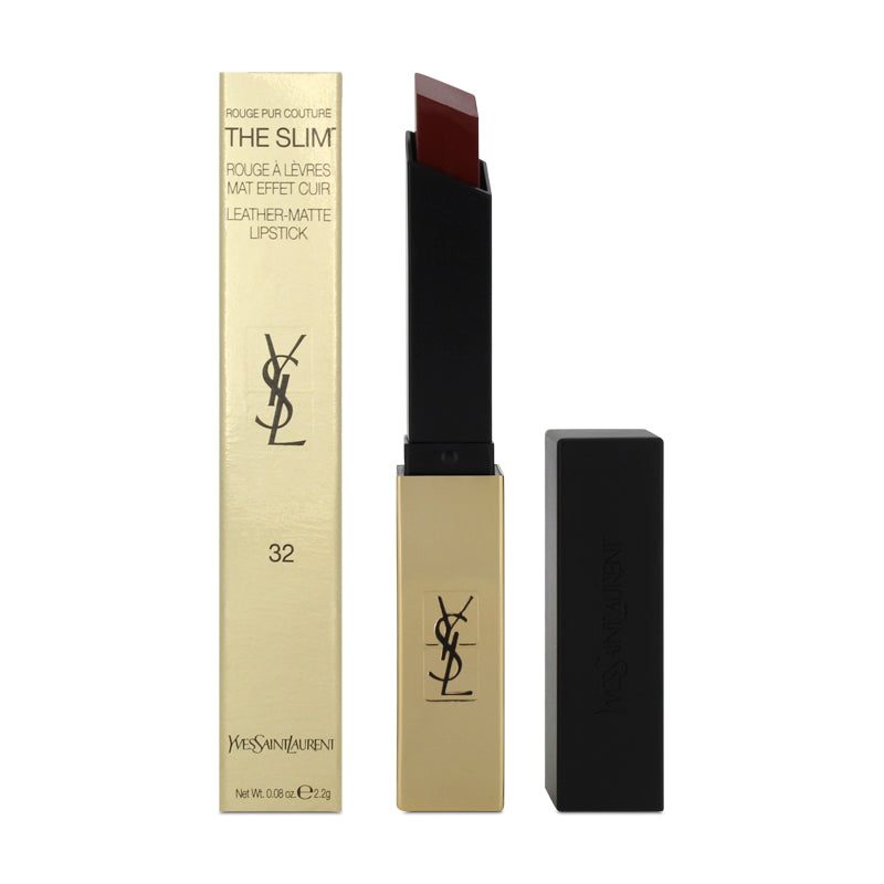 YSL Rouge Pur Couture The Slim Leather-Matte Lipstick 32 Rouge Rage