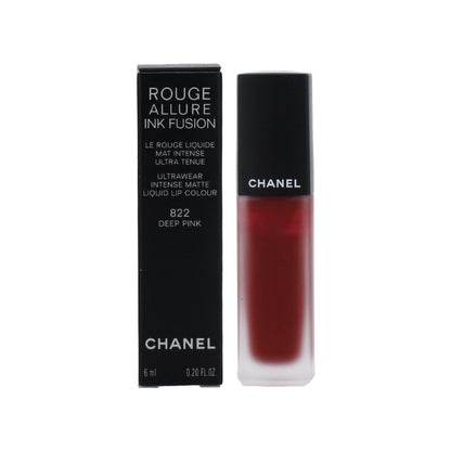 Chanel Rouge Allure Ink Fusion 822 Deep Pink Intense Matte Liquid Lipstick