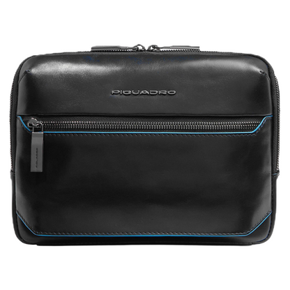 Piquadro Men's Square Crossbody Bag Midnight Black