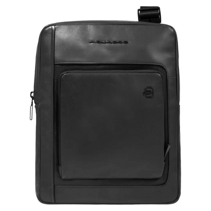 Piquadro Men's Medium Crossbody Leather Bag Black CA1816W131/N