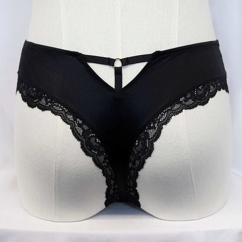 Victoria's Secret Very Sexy Thong Small Black Set of 2 & Lipgloss