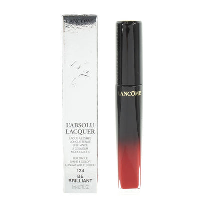 Lancome L'Absolu Lacquer Bright Red Lipstick 134 Be Brilliant