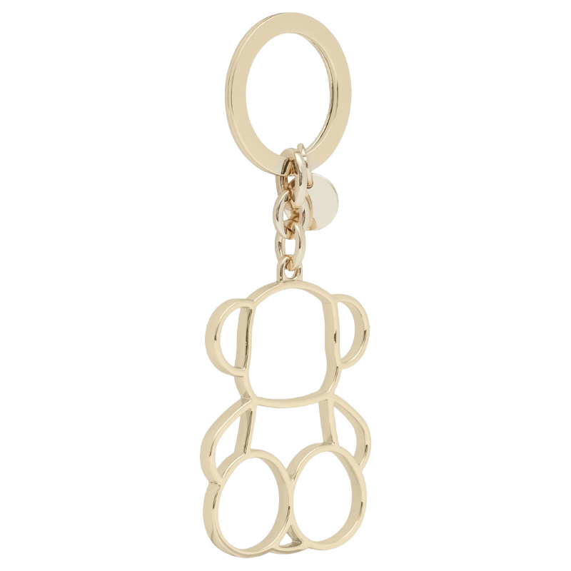 Tous Gold Bold Bear Silhouette Keychain