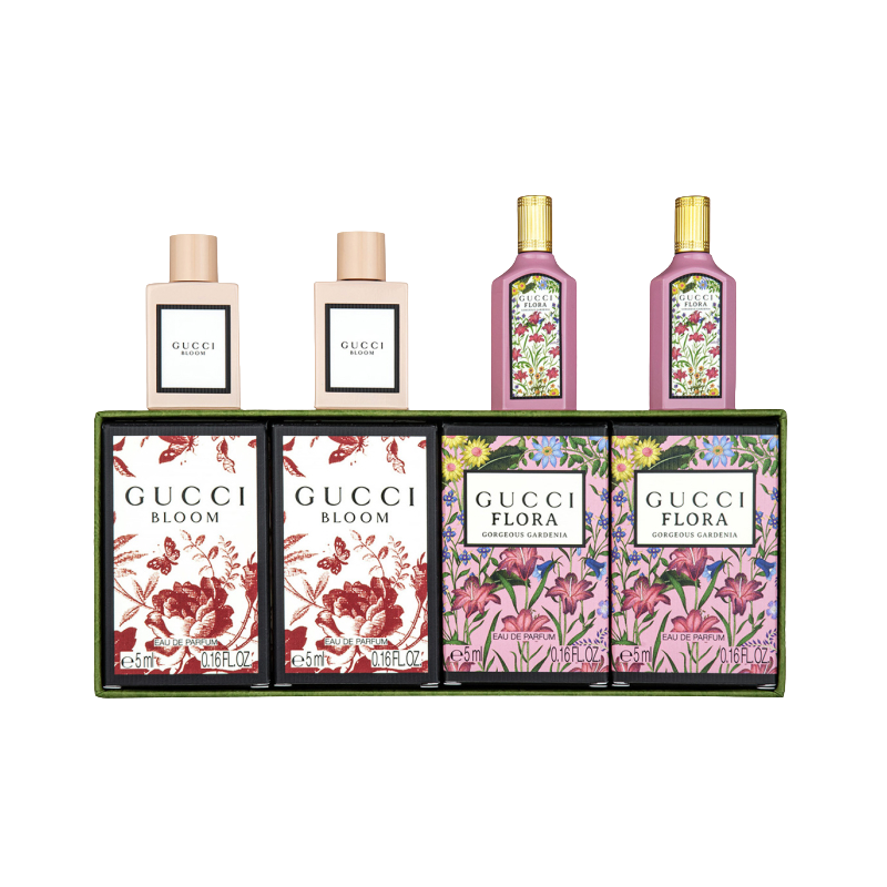 Gucci Bloom & Flora Miniature Set 4 x 5ml Eau De Parfum