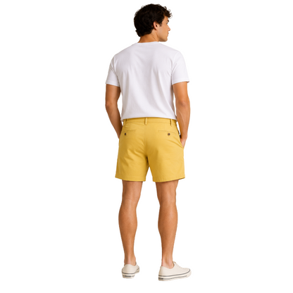 Ralph Lauren Polo Straight Fit Yellow Chino Shorts Men's