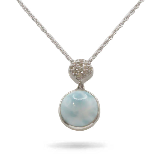 Marahlago Larimar Bliss Sterling Silver Necklace 