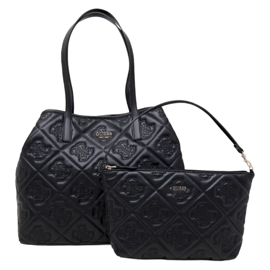 Guess Vikky II Women's Shopper Bag Black Logo & Utensil Bag