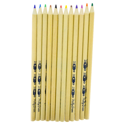 Milly Green Eco Scotland 12 Recycled Paper Colouring Pencils