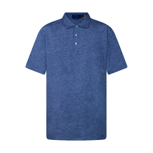 Ralph Lauren Navy Polo Shirt Linen-Cotton Blend