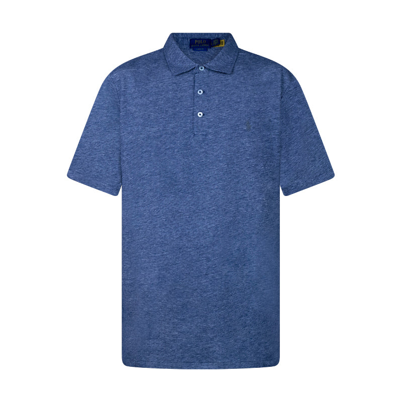 Ralph Lauren Navy Polo Shirt | Linen-Cotton Blend