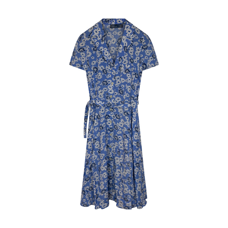 Polo ralph lauren floral crepe wrap dress online