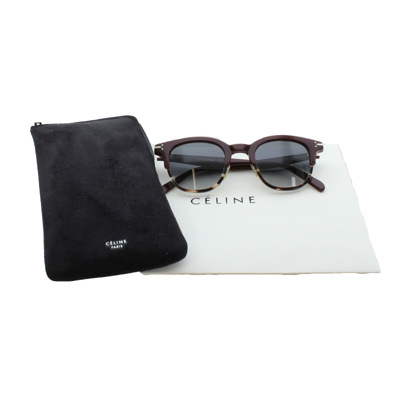 Celine Ladies Erin Burgundy Tortoiseshell Sunglasses CL 41394/S T6Y