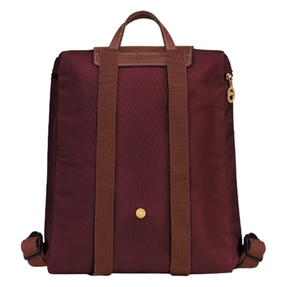 Longchamp Medium Le Pliage Backpack Burgundy