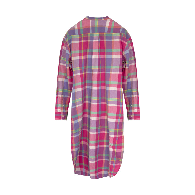 Ralph Lauren Women's Linen Check Shirt Dress