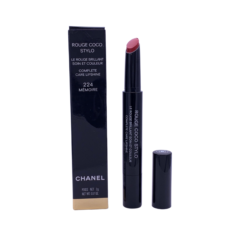 Chanel Rouge Coco Stylo Complete Care Lipshine 224 Memoire