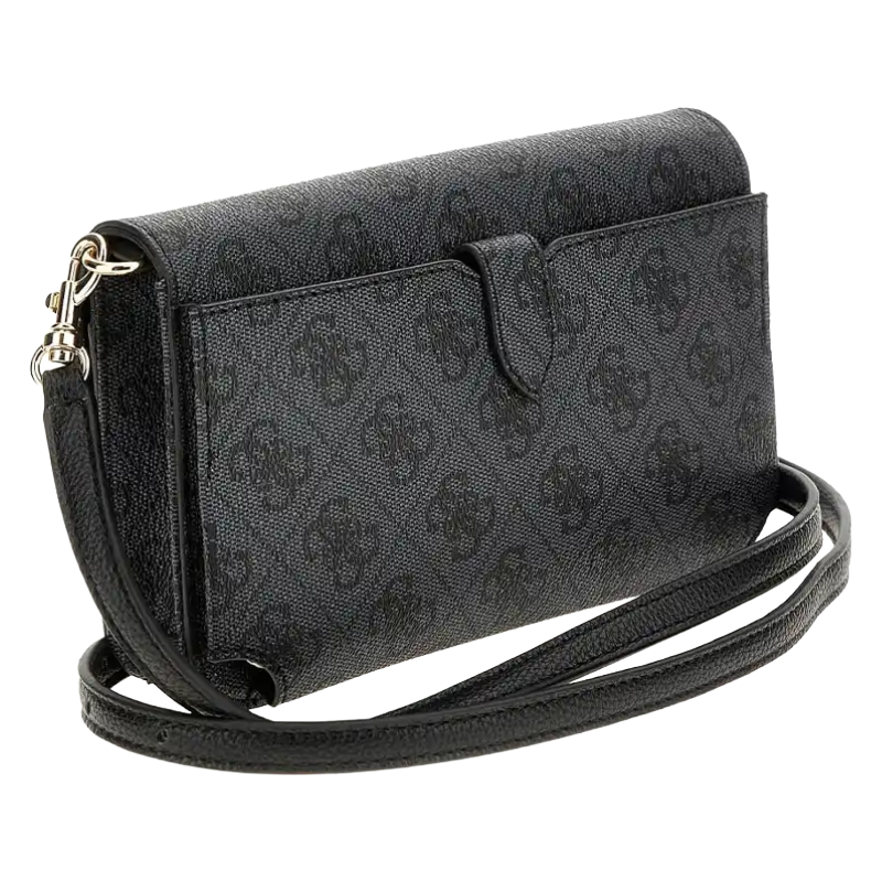 Guess Noelle Mini Cross Body Bag Coal Logo Women's