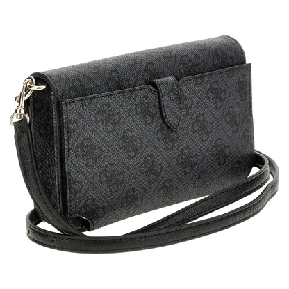 Guess Noelle Mini Cross Body Bag Coal Logo Women's
