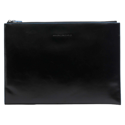 Piquadro Black Tablet Bag Cow Leather 13 inch