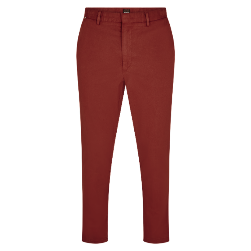 Hugo Boss Kaito Men's Trousers Slim Fit Dark Red Size 54